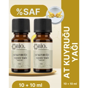 2'li At Kuyruğu Uçucu Yağı 10ML Cilt Yumuşatma ve Parlatma