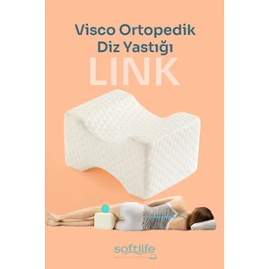 LINK Visco H Model Diz Arası Ortopedik Yastık Bacak Arası Yastık Visco Yastık 25x19x14cm