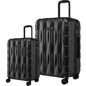 Louisiana Polo 2'li Valiz Seti Büyük Boy - Kabin Boy Siyah-Siyah 1167