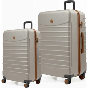 Louisiana Polo 2'li Valiz Seti Büyük Boy - Kabin Boy Vizon-Taba 1168