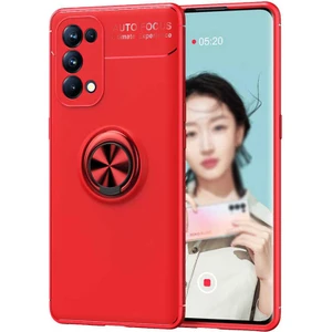 Oppo Reno 5 Pro 5g Kılıf Mbvo Ravel Silikon Kapak-Kırmızı