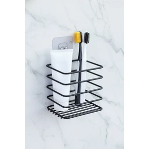 Yapışkanlı Dekoratif Diş Fırçası Tutacağı, Pratik Banyo Organizeri