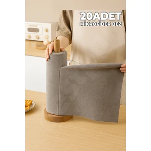 20 Adet Rulo Mikrofiber Bez - Koparılabilir Mikro Fiber Bez Kaliteli Mutfak Tezgah Bezi Yıkanabilir