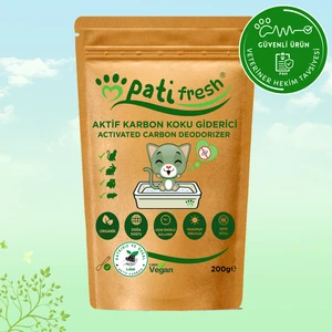 Pati Fresh Doğal Aktif Karbon Kedi Kumu Koku Giderici 200 Gr