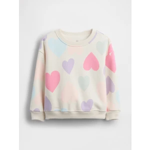Kız Bebek Kırık Beyaz Vintagesoft Sweatshirt