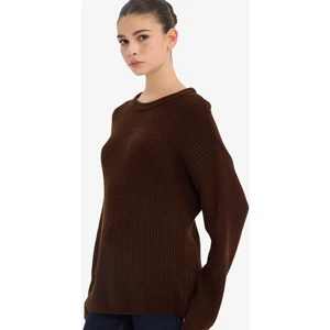 Regular Fit Bisiklet Yaka Selanik Kumaş Triko Kazak H6905AZ25WN