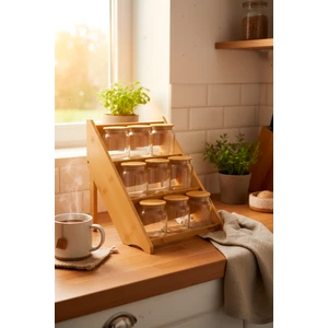 Liora 9'lu Katlı Baharatlık Seti 3 Katlı