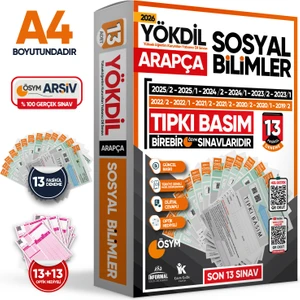 Kara Kutu Kitapları 2026 Yökdil Arapça Sosyal Bilimler Ösym Çıkmış Soru Tıpkı Basım 13LÜ Deneme Paketi Türkiye Geneli