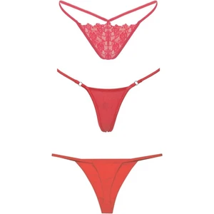 Gecko Collection Kadın String Tanga Ip Lastikli Kombin 3 Adet