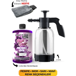 Pembe Mor Sarı Mavi Renkli Oto Araç Araba Yıkama Köpüğü Yüksek Basınçlı Yıkama Pompası Set Rengini Kendin Seç Seçenekli