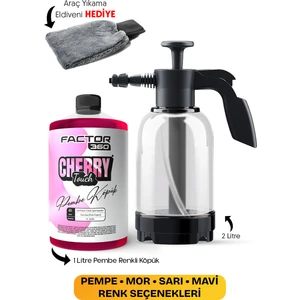 Pembe Mor Sarı Mavi Renkli Oto Araç Araba Yıkama Köpüğü Yüksek Basınçlı Yıkama Pompası Set Rengini Kendin Seç Seçenekli