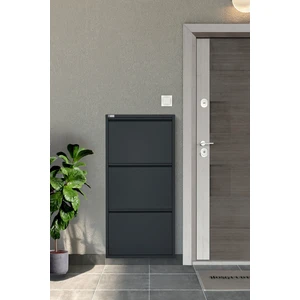 Metal Ayakkabılık 3’lü Antrasit