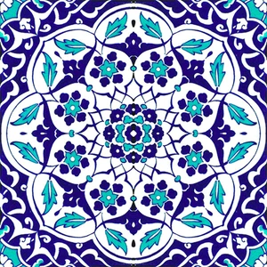 Armada Çini 20x20 Cm Ac 92 Osmanlı Mavi Beyaz Kütahya Çini Karo