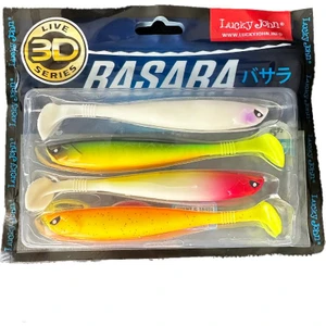 Lucky John Basara 3D Soft Swim 5'' 12.7cm 4p Silikon Yem – Mix