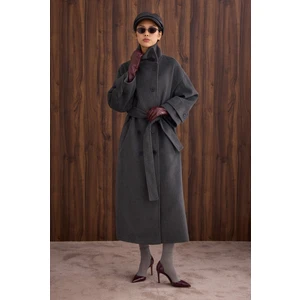 Funnel Neck Uzun Kaban Antrasit