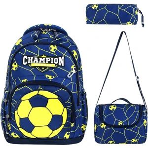 Ultra Lüks Erkek Çocuk Su Geçirmez İlkokul Çantası Termal Beslenme ve Kalemlik