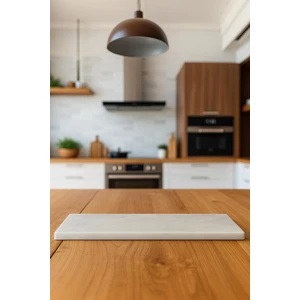 60 x 15 Gerçek Mermer Dekoratif Sunum Tepsisi