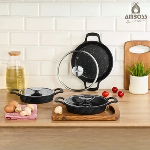 Kuvars 6 Parça Döküm Sahan Seti