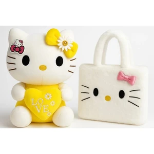 Hello Kitty Peluş Oyuncak 35CM + Peluş Çanta - Sevimli & Yumuşak
