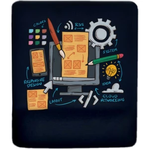 Work Oval Bilek Destekli Mouse Pad