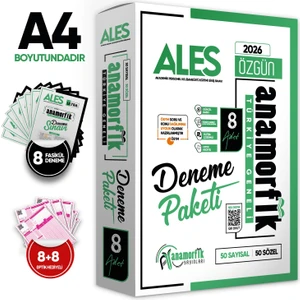 Anamorfik Yayınları 2026 ALES Anamorfik 8li Deneme Paketi Özgün Yeni Nesil Türkiye Geneli Kurumsal Çözümlü