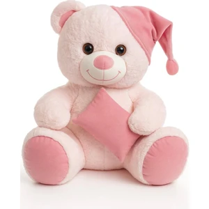 Ayıcık Şapkalı Yastıklı 55 cm - Yumuşacık & Sevimli