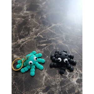 3D Ahtapot Anahtarlık