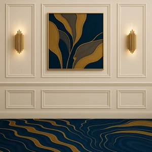 Bazaar Avm Dekoratif Boyanabilir Poliüretan Duvar Çıtası- 6 Lı Hazır Çerçeve Seti (Set 390)