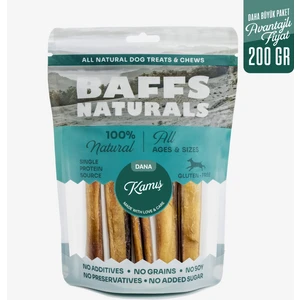 Baffs Naturals Avantaj Paketi Dana Kamış %100 Doğal Çiğnemelik Köpek Ödül Maması, 200 gr