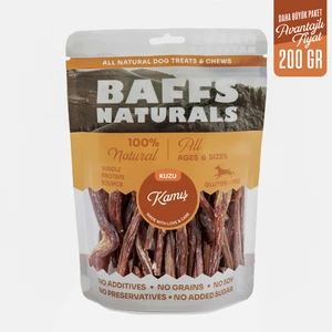 Baffs Naturals Avantaj Paketi Kuzu Kamış %100 Doğal Çiğnemelik Köpek Ödül Maması 200 gr