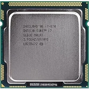 Core I7 870 2,93 Ghz 8 MB Cache 1156 Pin Işlemci Tray