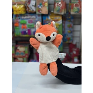 Peluş 25 cm El Kuklası Turuncu Tilki