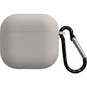 Caseonn Apple Airpods 4.nesil/anc Kılıf Askı Aparatlı Lansman Gri