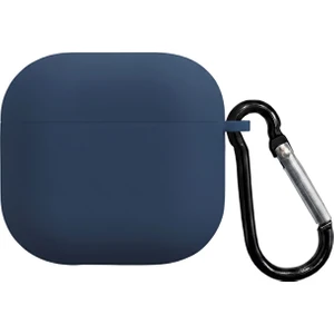 Caseonn Apple Airpods 4.nesil/anc Kılıf Askı Aparatlı Lansman Lacivert