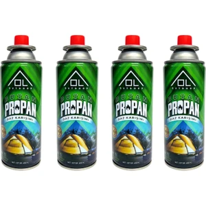 Ol Outdoor 227 Gram Bütan Propan Gaz Kartuşu 4 Adet