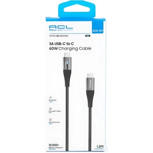 ACK-101 Pd USB Type-C 60W 3A 1.2mt Işıklı Şarj Kablosu