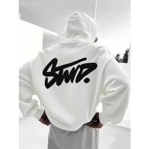 General Nutrition Erkek Baskılı Oversize Sweatshırt 3iplik