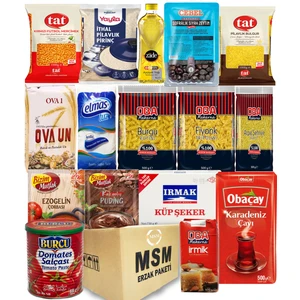 Ramazan Paketi Erzak Kolisi Kumanya Paketi Ramazan Kolisi Gıda Paketi 16 Parça Paket  No 10