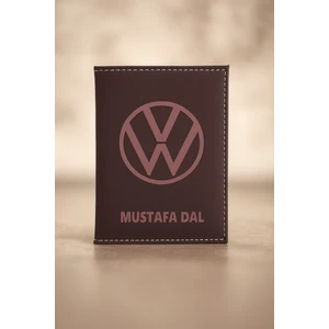 Isme Özel Araba Logo Baskılı Hediyelik Oto Motor Ruhsat Kılıf Kabı Cüzdan