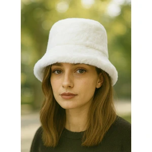 Kadın Peluş Kova Şapka – Kışlık Bucket Model (Içi Astarlı)