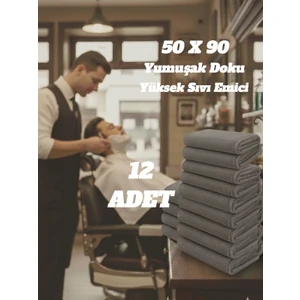 Pamuklu Havlu (12 Adet ) (50 x 90 cm )  Berber Havlusu,, El Yüz Havlusu, Kuaför Havlusu, Sporcu Havlusu