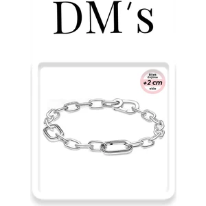 DMs Silver Ince Me Halka Gümüş Bileklik