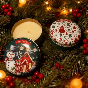 Shiny House Yeni Yıl Temalı Mini Mum Seti 2'li – Hediyelik ve Dekoratif