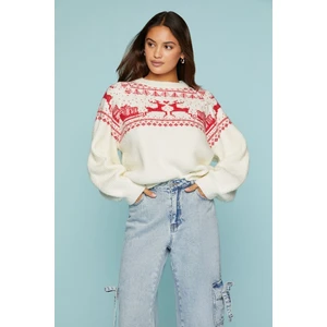 Fair Isle Bisiklet Yaka Kazak
