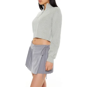 Yarım Yaka Fermuarlı Kazak