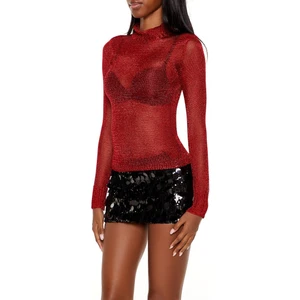 Simli Yüksek Yaka Kazak