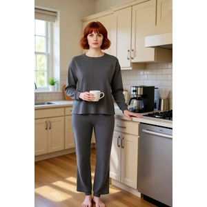 Kadın Büyük Beden Selanik Örme Eşofman Takımı Fonksiyonel Dayanıklı Kaliteli Konforlu Spor