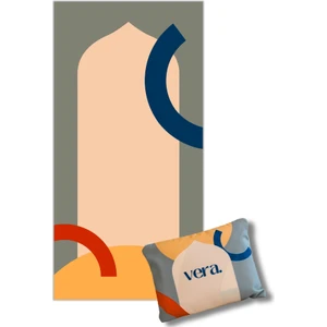 Prayer Mats - Sunrise, Taşınabilir Seccade, Seyahat Seccadesi, Cep Boy, Katlanabilir, Portatif, Su Geçirmez, Modern Tasarım, Yeşil