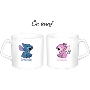 2 Adet Kişiye Özel Stitch Temalı Kupa