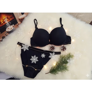 Lacivert Bambu Sütyen Takımı